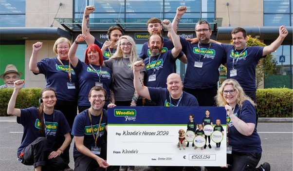 Signpost of The 2024 Woodie’s Heroes Campaign Raises More Than €560,000